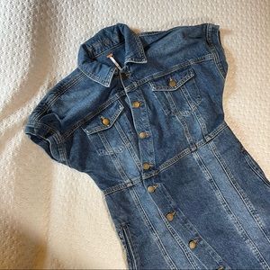 Free People Blue Jean Dress